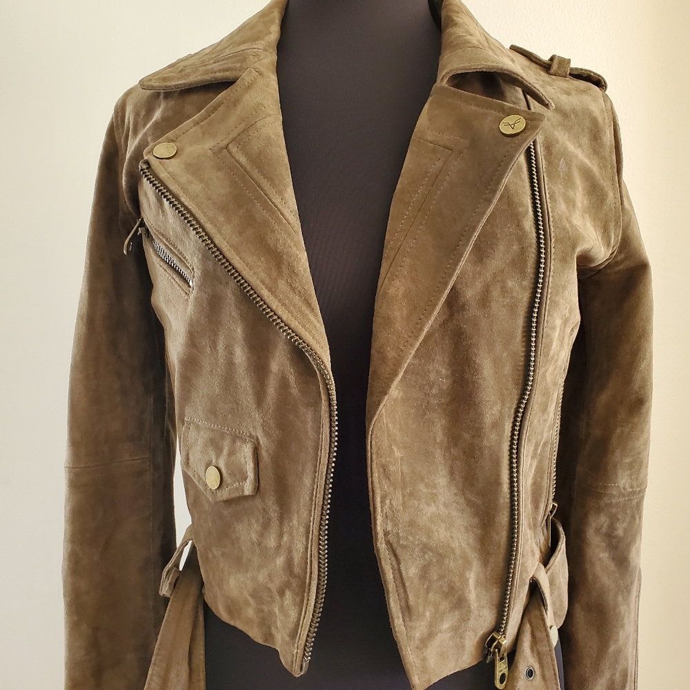 Vigoss Genuine Suede Moto Jacket - NWOT
